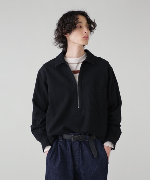 MHL.（エムエイチエル）の「WORN LINEN COTTON DRILL（シャツ/ブラウス