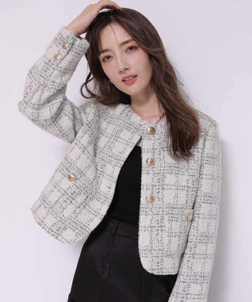 Apuweiser-riche（アプワイザーリッシェ）の「ノーカラーツイード