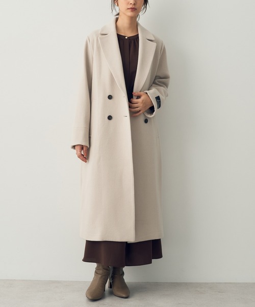 YECCA VECCA（イェッカヴェッカ）の「ウール混ダブルロングコート