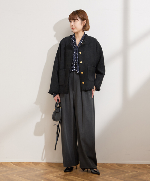 追加》【金子綾さん着用】GIOLICATWEED ドルマンジャケット（ノー