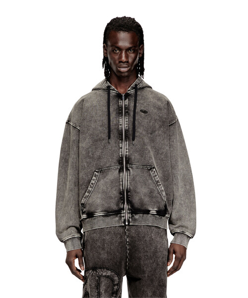 メンズ ジップアップパーカー S-BOXT-HOOD-ZIP-DEN（パーカー