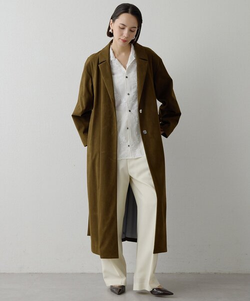 スエードライクコート（その他アウター）｜Whim Gazette（ウィム