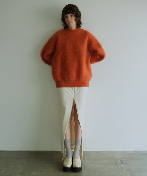 CLANE（クラネ）の「BULKY SLEEVE ANGORA KNIT TOPS（ニット/セーター