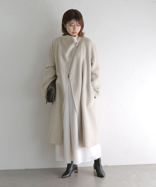 La TOTALITE（ラトータリテ）の「リバーハイネックロングコート