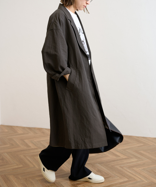 FRAMeWORK（フレームワーク）の「綿麻ポプリンコート（チェスター