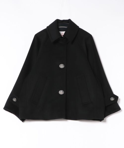 ｳｰﾙﾒﾙﾄﾝﾊﾞｯﾄﾞｳｲﾝｸﾞｼｮｰﾄｺｰﾄ（その他アウター）｜Vivienne Westwood