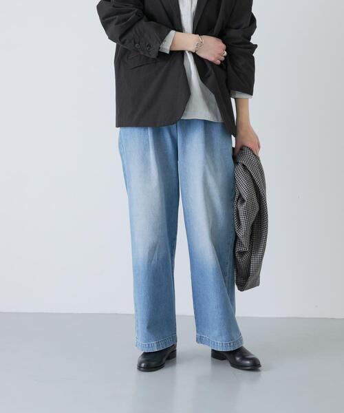 フェードデニムイージーパンツ（デニムパンツ）｜かぐれ（カグレ）の