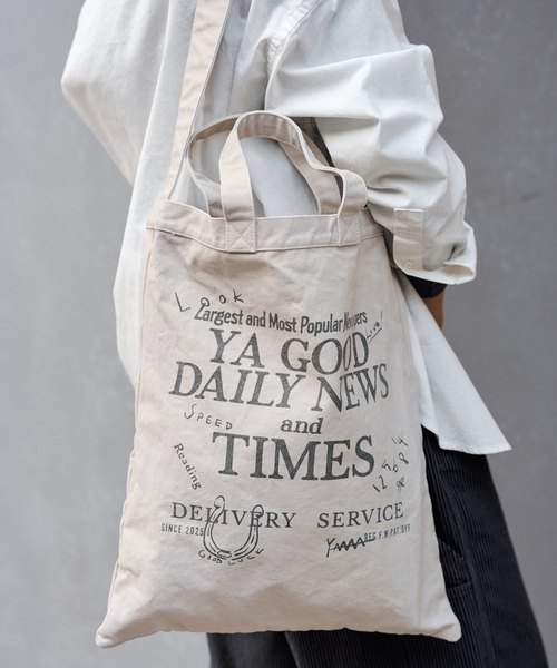 YA GOOD IDEAS YA GOOD DAILY NEWS TIMES T（トートバッグ