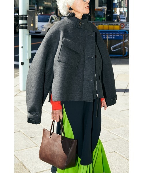 ENFOLD（エンフォルド）の「ウールボンディング ショートコート