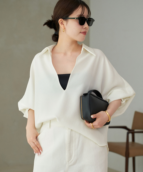 セール】《追加》GEORGETTE SKIPPER ブラウス（シャツ/ブラウス