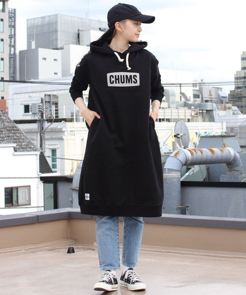 CHUMS（チャムス）の「CHUMS/チャムス ロゴロングパーカー Logo Long