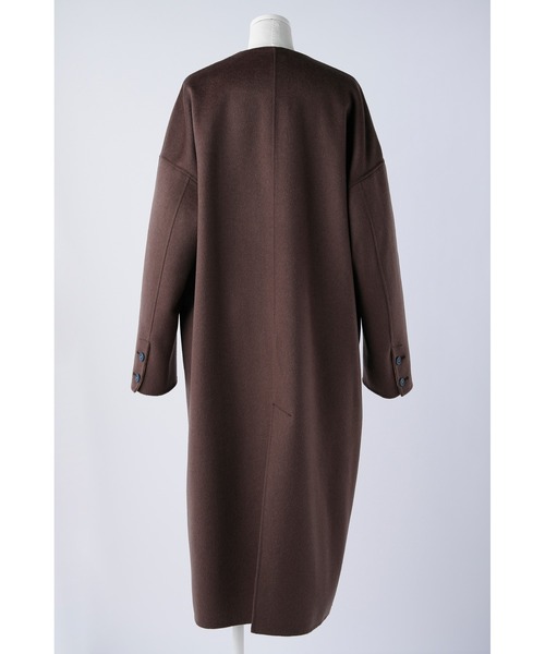 ENFOLD（エンフォルド）の「ウールリバー ノーカラーコート（ノー