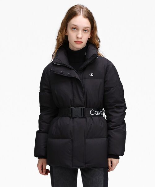 Calvin Klein（カルバン・クライン）の「ロゴベルトパデッドジャケット