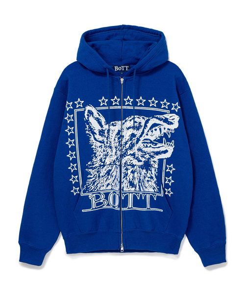 セール】BoTT / ボット Wolf Zip Hoodie（パーカー）｜BOTT（ボット