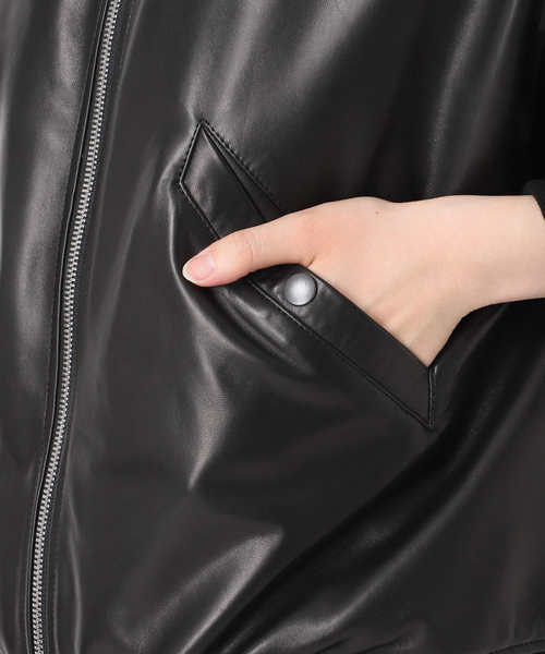 Spick & Span（スピックアンドスパン）の「LOT/SMPL-008 LEATHER MA-1