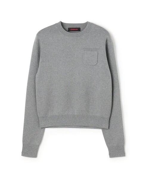 コットンカシミヤ ポケットプルオーバー（ニット/セーター）｜CABaN