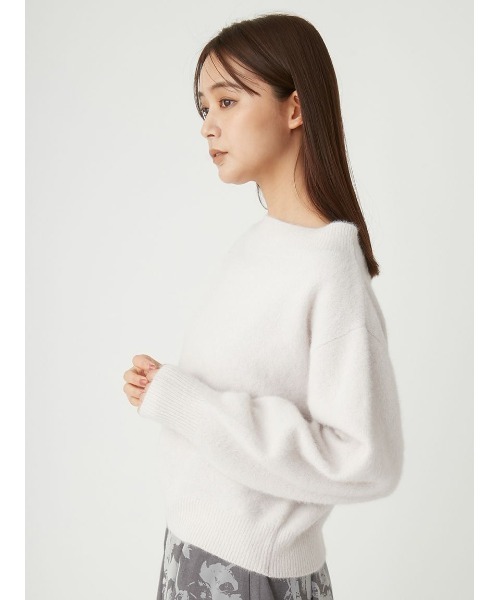 FRAY I.D（フレイアイディー）の「FOXカシミアオフショルプルオーバー