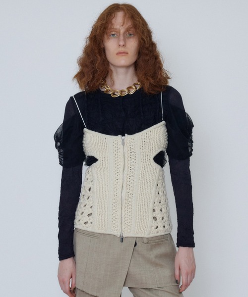 MAISON SPECIAL（メゾンスペシャル）の「Hand Knit Bustier/ハンド