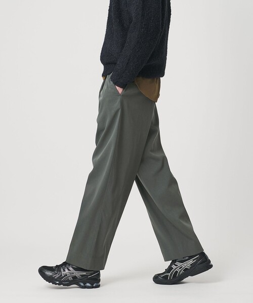 セール】ヴィンテージライク ナイロン 1プリーツ ワイド パンツ NO.9