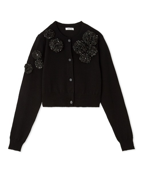 FRAY I.D（フレイアイディー）の「3Dフラワーカーディガン