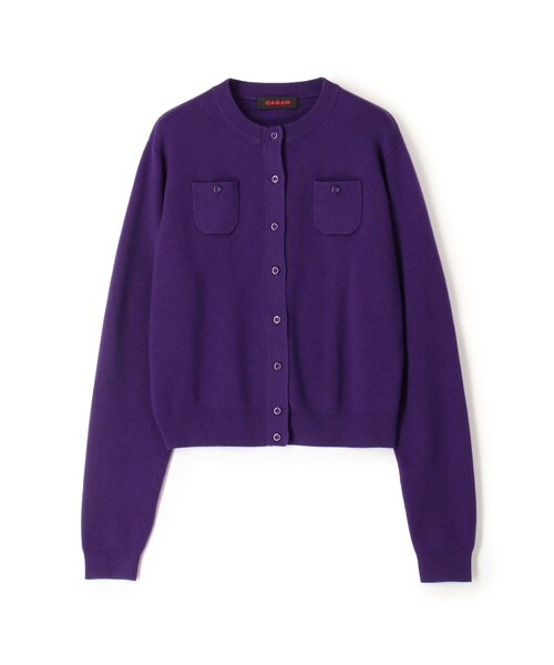 caban（キャバン）の「コットンカシミヤ クルーネックカーディガン