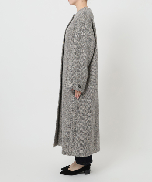 SLOBE IENA（スローブイエナ）の「ツイードノーカラーコート（ノー