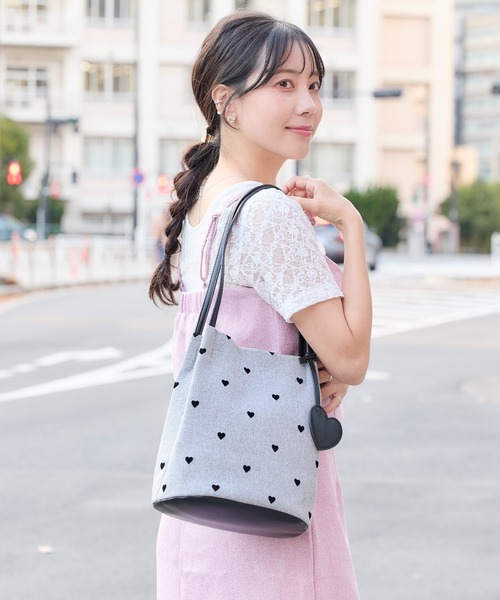 ハート柄トートバッグ（トートバッグ）｜Heartdance（ハートダンス）の
