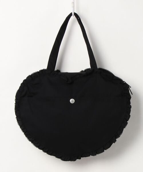 PINK HOUSE（ピンクハウス）の「ハートフリルバッグ（ハンドバッグ