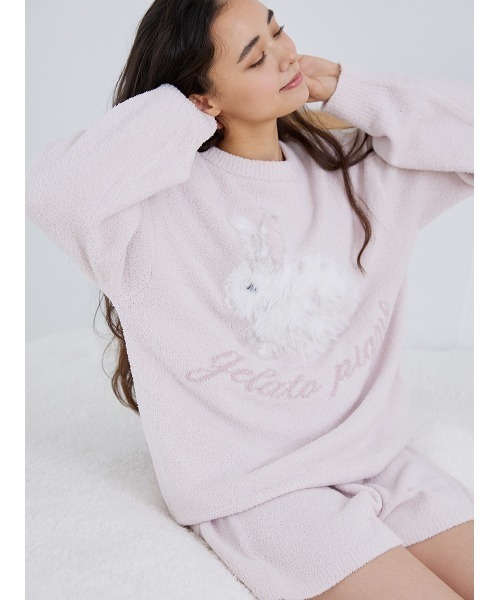 gelato pique（ジェラートピケ）の「ベビモコラビットジャガードプル