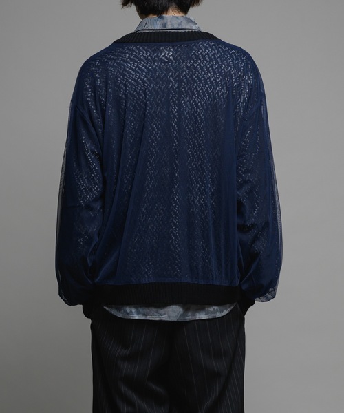 CASPER JOHN（キャスパージョン）の「Tulle layered lace cardigan