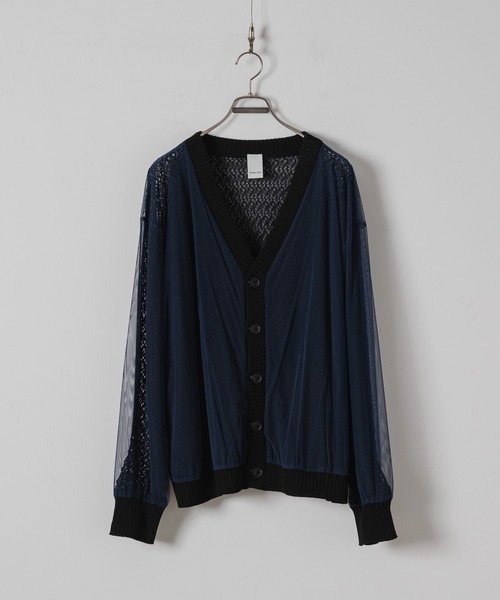 CASPER JOHN（キャスパージョン）の「Tulle layered lace cardigan