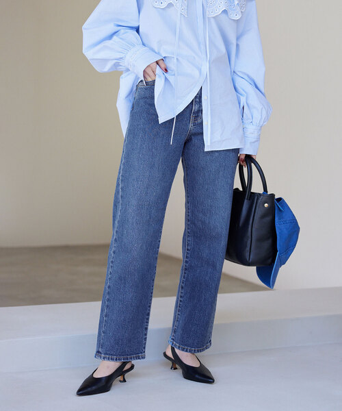 SLOBE IENA（スローブイエナ）の「LE DENIMストレートパンツ（デニム