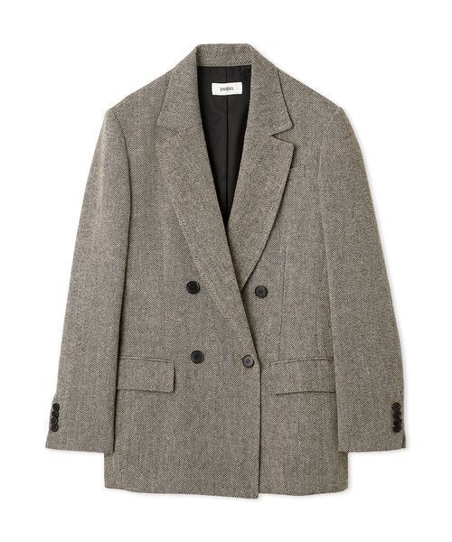 セール】オーバーサイズウールジャケット（テーラードジャケット