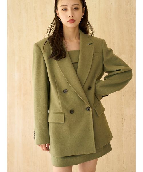 セール】オーバーサイズウールジャケット（テーラードジャケット