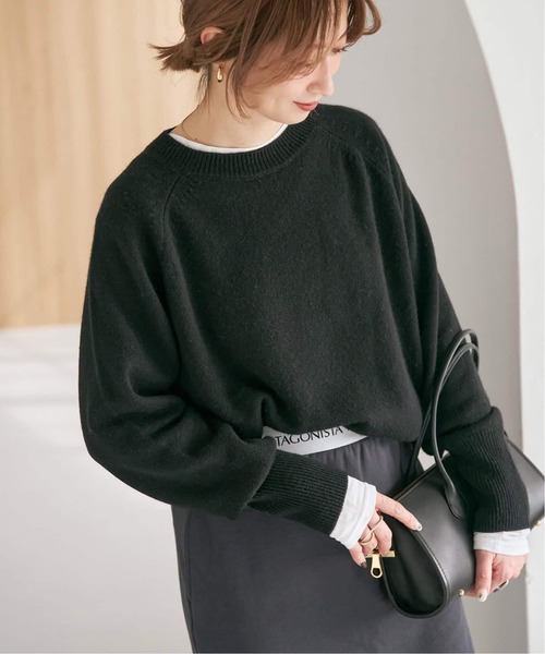 セール】《追加》ウールカシミヤ ラグランクルーネックニット（ニット