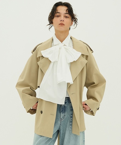 OVER SHORT TRENCH COAT（トレンチコート）｜CLANE（クラネ）の