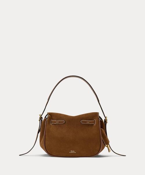Polo ID スエード ミニ サッチェル（ハンドバッグ）｜POLO RALPH