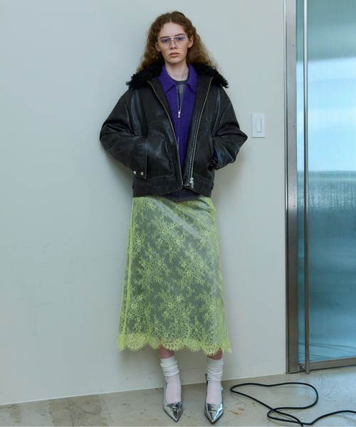 セール】Multiway Velor Mermaid Mid-calf Skirt/マルチウェイベロア