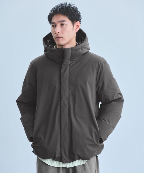 T/W フード ダウン ブルゾン（ダウンジャケット/コート）｜green label