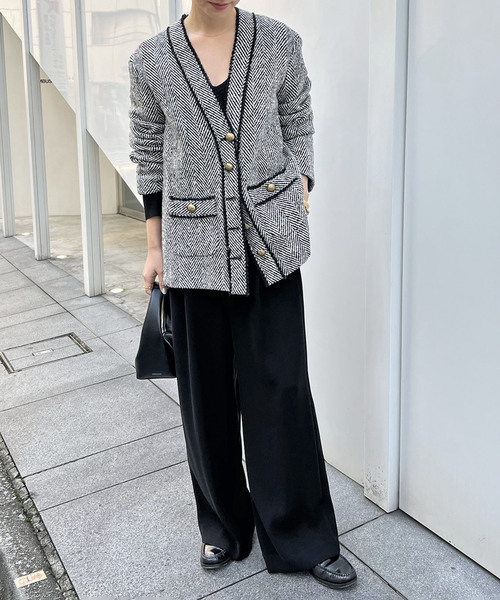 Deuxieme Classe（ドゥーズィエムクラス）の「*TWEED カーディガン