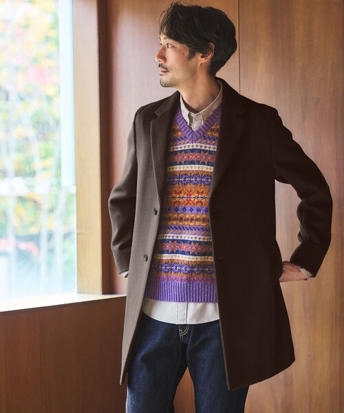 セール】S100 ビーバー チェスターコート（チェスターコート）｜green