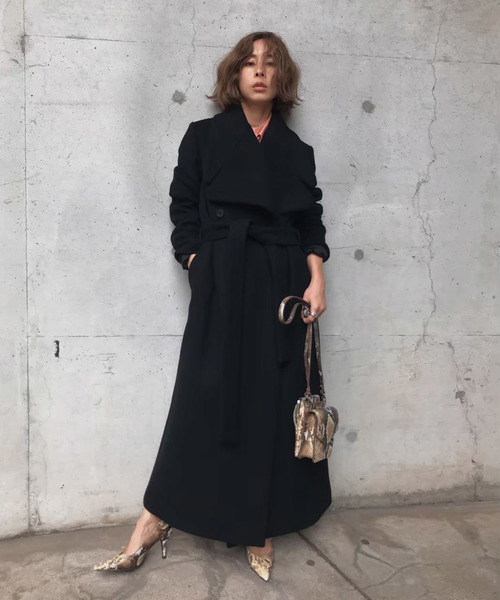 Ameri（アメリ）の「UNDRESSED DAMBO COLLAR LONG COAT（チェスター