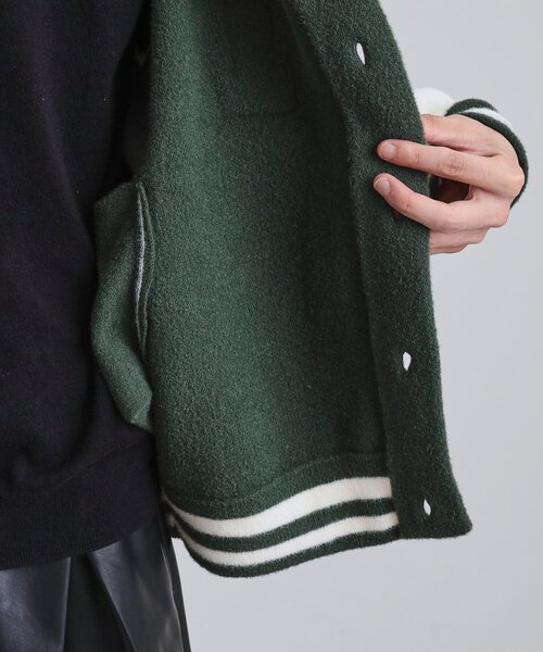 セール】ダブルジャカードニットスタジャン（スタジャン）｜tk.TAKEO