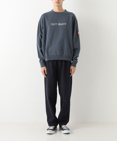 C.E CAV EMPT ネイビー トレーナー シーイー CAV EMPT 襟付き