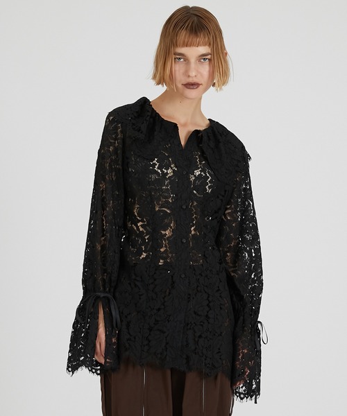 Pre-Order】スカラップレースブラウス / Scallop Lace Blouse（シャツ