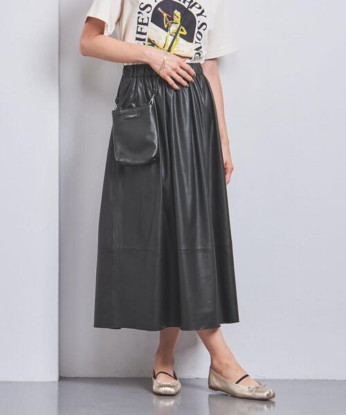 UNITED ARROWS（ユナイテッドアローズ）の「フェイクレザー フレア