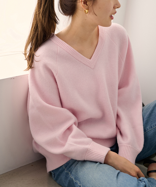 ≪WEB限定 / 追加≫AQUA Vネックプルオーバー（ニット/セーター