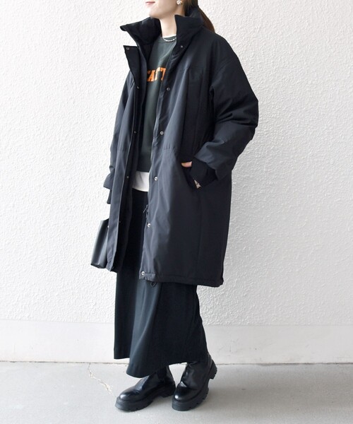 セール】SHIPS any:〈多機能〉中綿 2WAY スタンドカラー モンスター