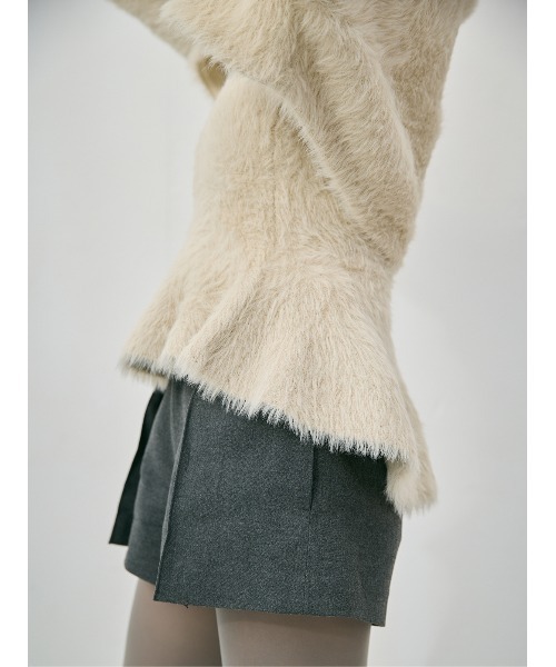 フェザーペプラムニットカーディガンセット（ニット/セーター）｜EIMY