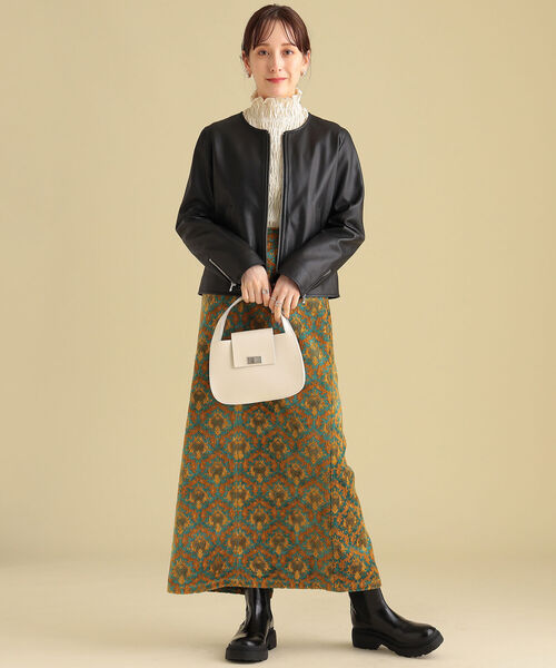 Ray BEAMS（レイビームス）の「Ray BEAMS / ラムレザー ノーカラー